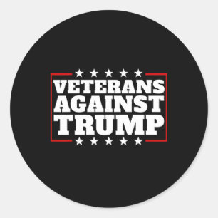 Veteranen gegen Trump-Anti-Trump-Veteranen gegen Runder Aufkleber