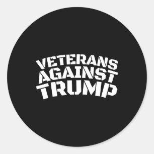 Veteranen gegen Trump Anti-trump Veteranen gegen Runder Aufkleber