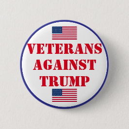 Veteranen gegen Trump Button