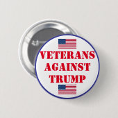 Veteranen gegen Trump Button (Vorne & Hinten)