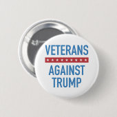 Veteranen gegen Trump Button (Vorne & Hinten)