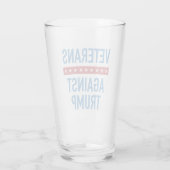Veteranen gegen Trump Glas (Rückseite)