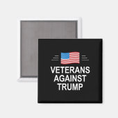 Veteranen gegen Trump -  Magnet (Vorderseite/Rückseite)