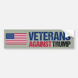 Veteranen gegen Trump Politisch Autoaufkleber
