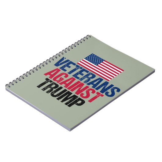 Veteranen gegen Trump Politisch Notizblock (Linke Seite)