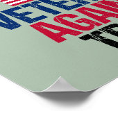 Veteranen gegen Trump Poster (Ecke)