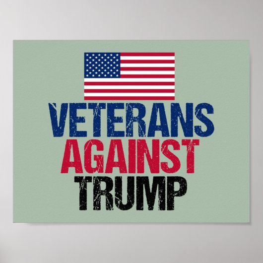 Veteranen gegen Trump Poster (Vorne)