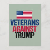 Veteranen gegen Trump Postkarte (Vorderseite)