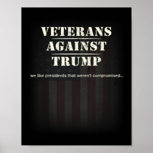 Veteranen gegen Trump - Protest Poster