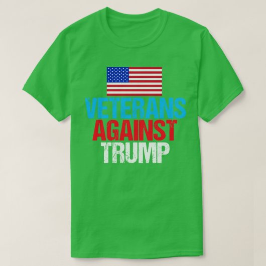 Veteranen gegen Trump T-Shirt (Design vorne)