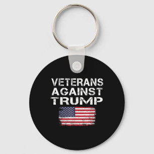 Veteranen gegen Trump-T-Shirt - Militär gegen Vete Schlüsselanhänger