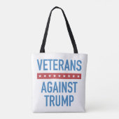 Veteranen gegen Trump Tasche (Rückseite)