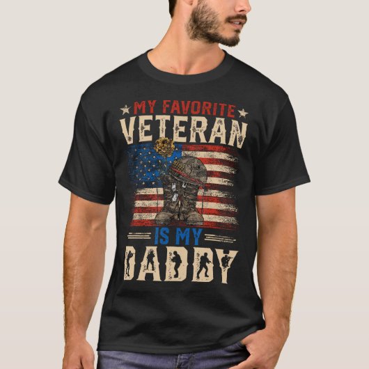 Veteranen meinen Lieblingsveteran ist mein Vater i T-Shirt (Vorderseite)