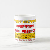Veteranen-Operations-Iraker-Freiheit Kaffeetasse (Mittel)