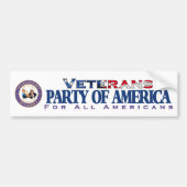 Veteranen-Party von Amerika-Autoaufkleber Autoaufkleber (Vorne)