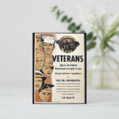 Veteranen Postkarte (Stehend Vorderseite)