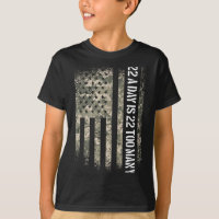 Veteranen-Selbstmord-Bewusstsein USA-Flagge 22 Am