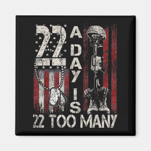 Veteranen-Selbstmord-Bewusstseins-Schleife 22 Am T Magnet