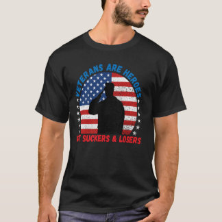 Veteranen sind Helden nicht Suckers & Losers Pro V T-Shirt