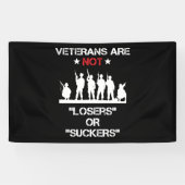 Veteranen sind keine Verlierer oder Sucker Banner (Horizontal)