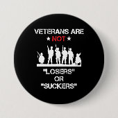 Veteranen sind keine Verlierer oder Sucker Button (Vorderseite)