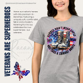 Veteranen sind Superhelden Tri-Blend Shirt