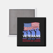 Veteranen sind weder Schläger noch Verlierer Magnet (Vorderseite/Rückseite)
