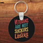 Veteranen sind weder Schwindel noch Verlierer Trum Schlüsselanhänger (Vorderseite)