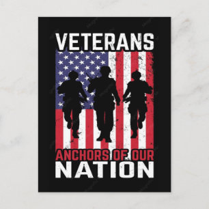Veteranen T-Shirt-Design Veteran typografisches De Feiertagspostkarte