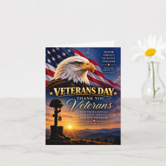 Veteranen-Tag Dank für Ihre Dienste Patriotisch Karte