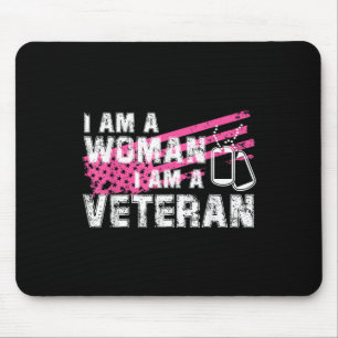 Veteranen-Tag der rosa Flagge der USA Mousepad