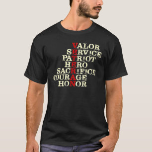 Veteranen Tag Ehre alle Männer Frauen Kind T-Shirt