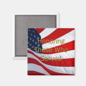 Veteranen-Tag Ehre für die Diener Magnet (Vorderseite/Rückseite)