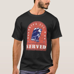 Veteranen Tag Ehrerbietung für alle, die mit Adler T-Shirt