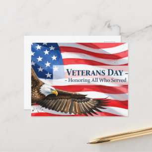 Veteranen-Tag - Ehrung aller, die gedient haben Postkarte