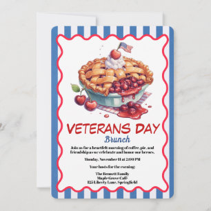 Veteranen-Tag Einladung Patriotischer Brunch