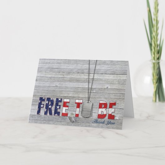 Veteranen-Tag-Hundemarken Karte (Vorderseite)