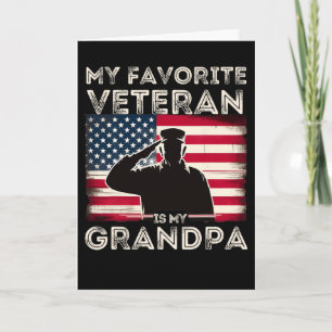 Veteranen-Tag Militär Mein Lieblingsveteran ist me Karte