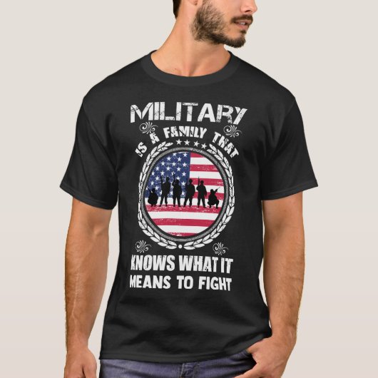 Veteranen-Tag Militärfamilie T - Shirt (Vorderseite)
