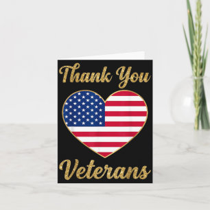 Veteranen-Tag Mit Amerikanischer Flagge Für Männer Karte