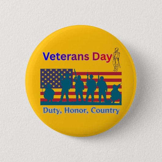 Veteranen-Tag Orange Button (Vorderseite)