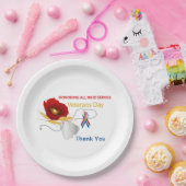 Veteranen-Tag Pappteller (Party)