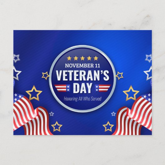 Veteranen-Tag Postkarte (Vorderseite)