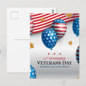 Veteranen-Tag Postkarte (Vorne/Hinten)