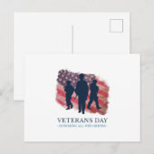 Veteranen-Tag Postkarte (Vorne/Hinten)
