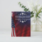 Veteranen-Tag Postkarte (Stehend Vorderseite)