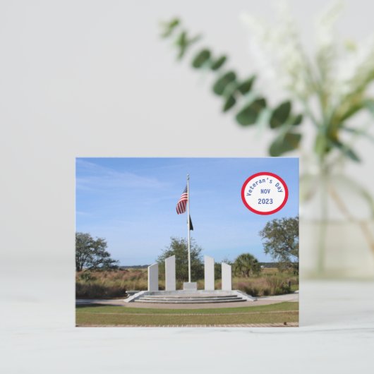 Veteranen-Tag-Postkarte Postkarte (Stehend Vorderseite)