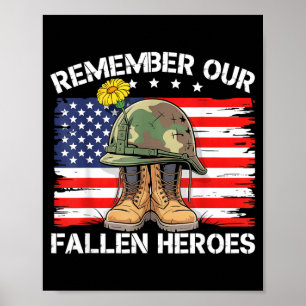 Veteranen-Tag-Spruch Zitat Erinnert Euch an die Ge Poster