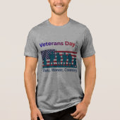 Veteranen-Tag Tri-Blend Shirt (Vorderseite)