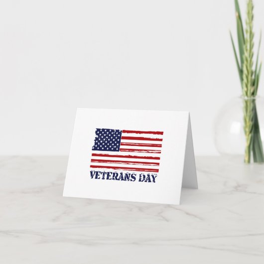 Veteranen-Tag und Morgencode Dankeskarte (Vorderseite)